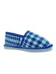 Espadrille Pantoufle Pied-de-poule Marine