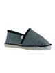 Espadrille Pantoufle Noir Brillant