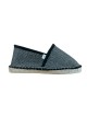 Espadrille Pantoufle Noir Brillant