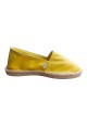 UNIVERS – Espadrille en cuir pleine fleur noir