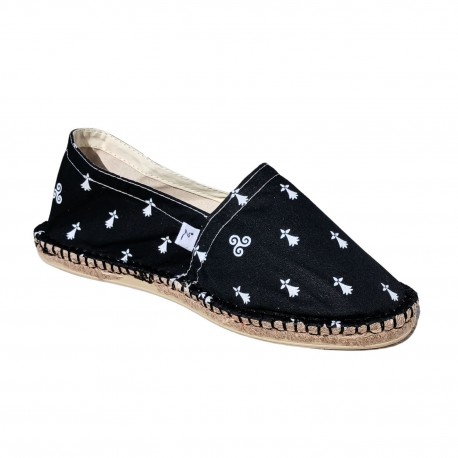 Espadrille BREIZH noir et blanc