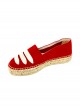 Cassiopée - espadrilles rouges à lacets 2