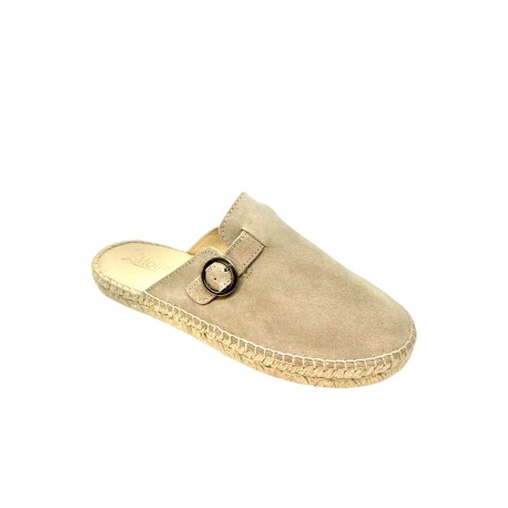 Espadrille beige façon Birkenstosk