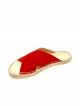 Toucan - espadrilles à brides rouges avec semelle confort