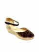 Leopard - Espadrilles à talon et lanières - motifs leopard