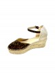 Leopard - Espadrilles à talon et lanières - motifs leopard