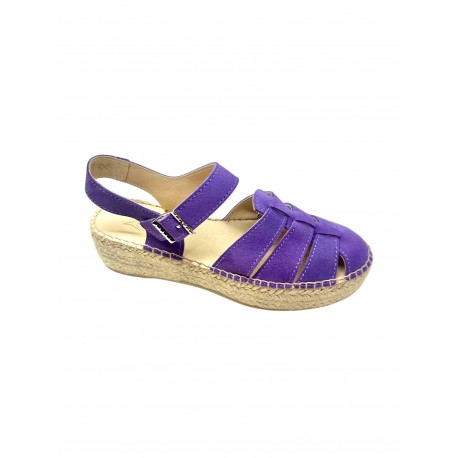 ORION espadrilles double semelle couleur parme