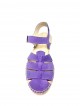 ORION espadrilles double semelle couleur parme