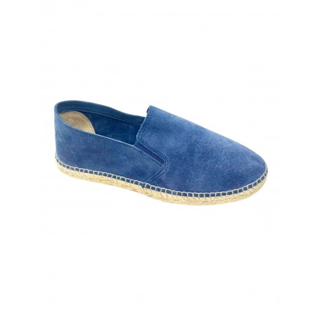 LEVANT - espadrilles basque bleu azur type derby