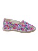 Espadrille rose imprimé COEUR